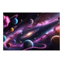 Kosmische Symphonie der Planeten und Galaxien