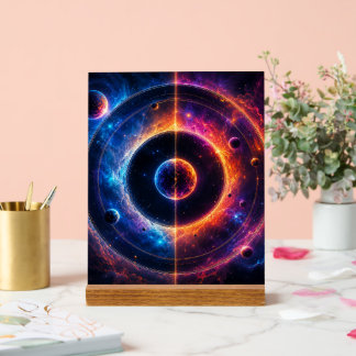 Kosmische Symphonie - Himmelsorbits und Nebel tanz Acrylschild