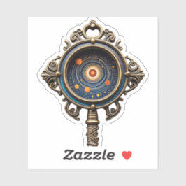 Kosmische Tastenaufkleber: Vintages Design mit ein Aufkleber