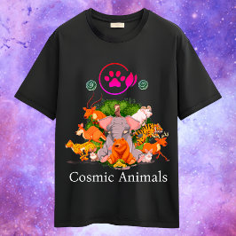Kosmische Tiere Wild Jenseits der Galaxie T-Shirt