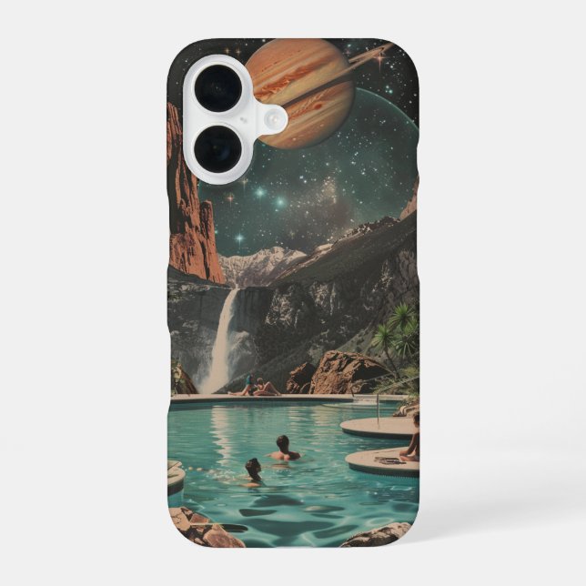 Kosmische Traumlandschaft iPhone 16 Hülle (Rückseite)