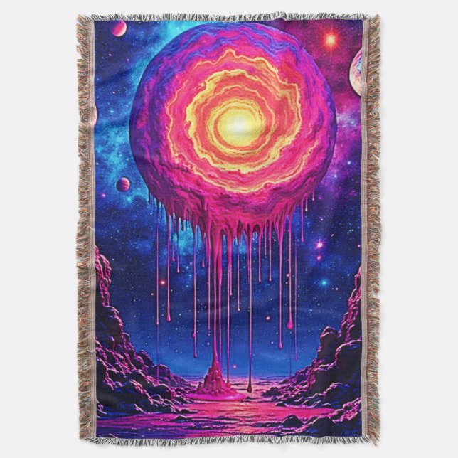 Kosmische tropfende Planet-Kunst Decke (Vorderseite Vertikal)