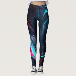 Kosmische Überschwemmung - flüssige Galaxien - Leg Leggings