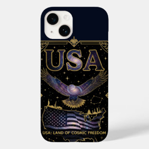 Kosmische USA-Adler-Himmelsatlas-Kunst Case-Mate iPhone 14 Hülle