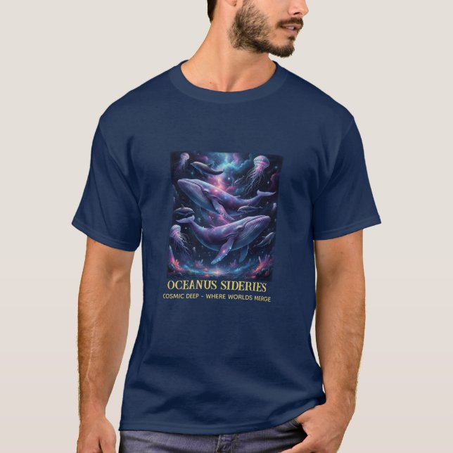 Kosmische Walgalaxie Ozean T-Shirt (Vorderseite)