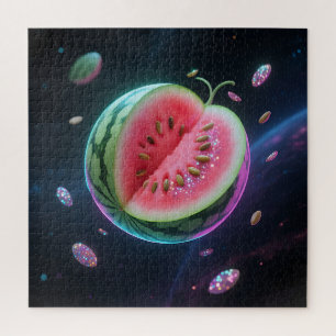 Kosmische Wassermelonen-Scheibe Puzzle