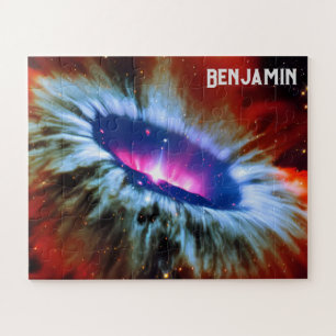 Kosmische Weltraumforschung Blau und Lila Phänomen Puzzle