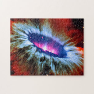 Kosmische Weltraumforschung rosa und Lila Phänomen Puzzle