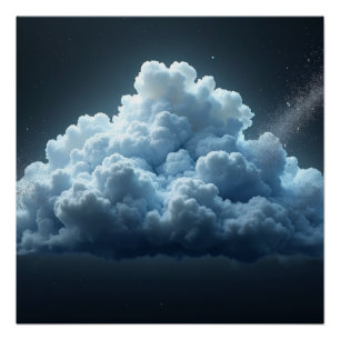 Kosmische Wolken-Wandkunst – Träumerische Weltraum Poster