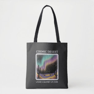 Kosmische Wüsten-Aurora • Retro-Westlicher Nachthi