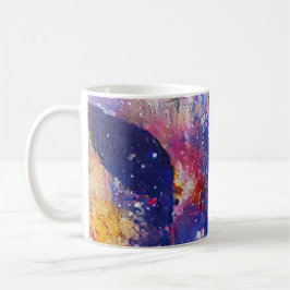 Kosmischer Abstrakter Katzentraum Kaffeetasse