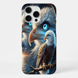 Kosmischer Adlerblick über den magischen blauen Mo iPhone 16 Pro Max Hülle