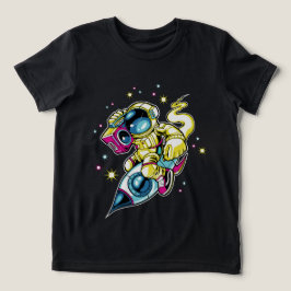 Kosmischer Astronaut Tri-Blend Shirt