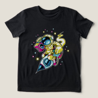 Kosmischer Astronaut Tri-Blend Shirt