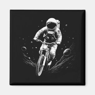 Kosmischer Astronauten-Fahrrad-Raum-Abenteuer Magnet