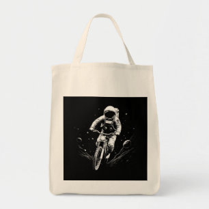 Kosmischer Astronauten-Fahrrad-Raum-Abenteuer Tragetasche