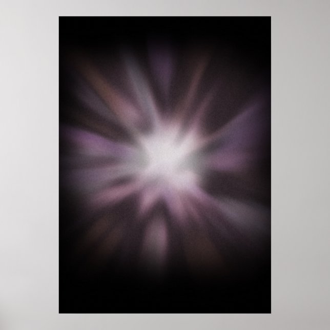 Kosmischer Ausbruch - Weltraumexplosion auf schwar Poster (Vorne)