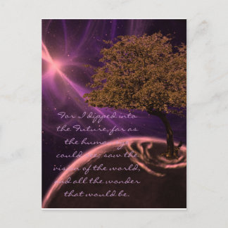 Kosmischer Baum des Lebens Postkarte