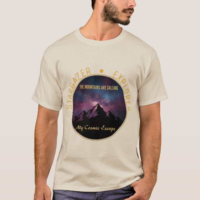 Kosmischer Berg ruft T-Shirt (Vorderseite)