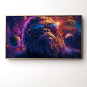 Kosmischer Bigfoot's psychedelische Reise durch de Poster