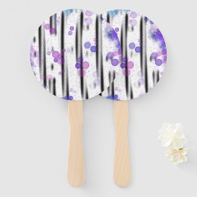 Kosmischer Blasenfluss Fächer (Vorne und Hinten)