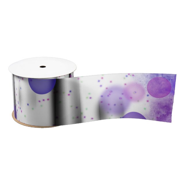 Kosmischer Blasenfluss Satinband (Spule)