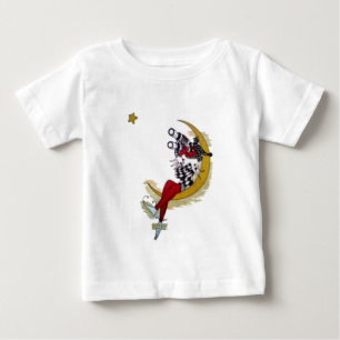 Kosmischer Blick: Elf auf dem Mond Baby T-shirt