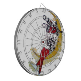 Kosmischer Blick: Elf auf dem Mond Dartscheibe