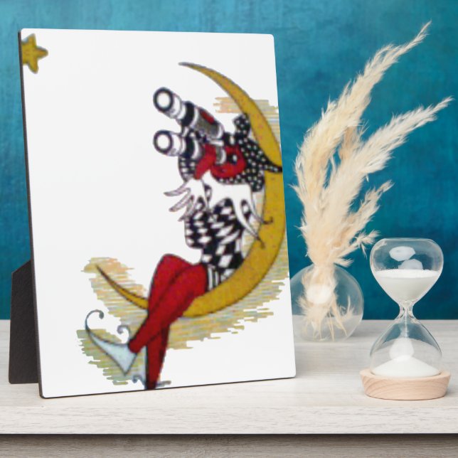 Kosmischer Blick: Elf auf dem Mond Fotoplatte (Seite)