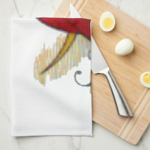 Kosmischer Blick: Elf auf dem Mond Handtuch