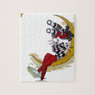 Kosmischer Blick: Elf auf dem Mond Puzzle