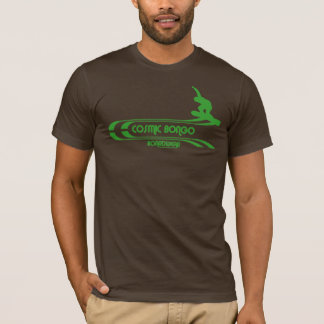 Kosmischer Bongo Retro Snowboarding T - Shirt