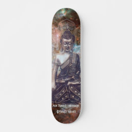 Kosmischer Buddhas Kadenzcode "Never panic" 7'3/4 Skateboard