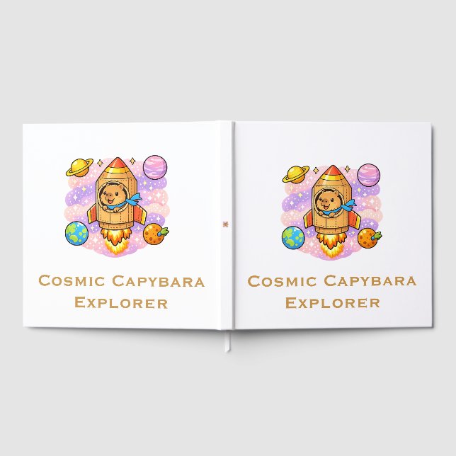 Kosmischer Capybara-Entdecker Gästebuch (Voll)