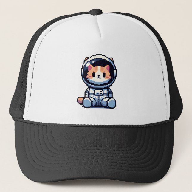 Kosmischer Chat-Explorer Truckerkappe (Vorderseite)