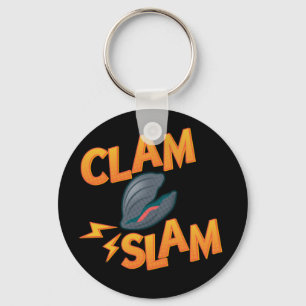 Kosmischer Clam-Slam-Schlüsselanhänger Schlüsselanhänger