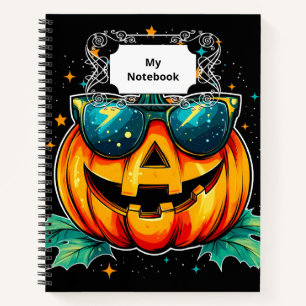 Kosmischer Cooler Jack-O-Space Notizbuch