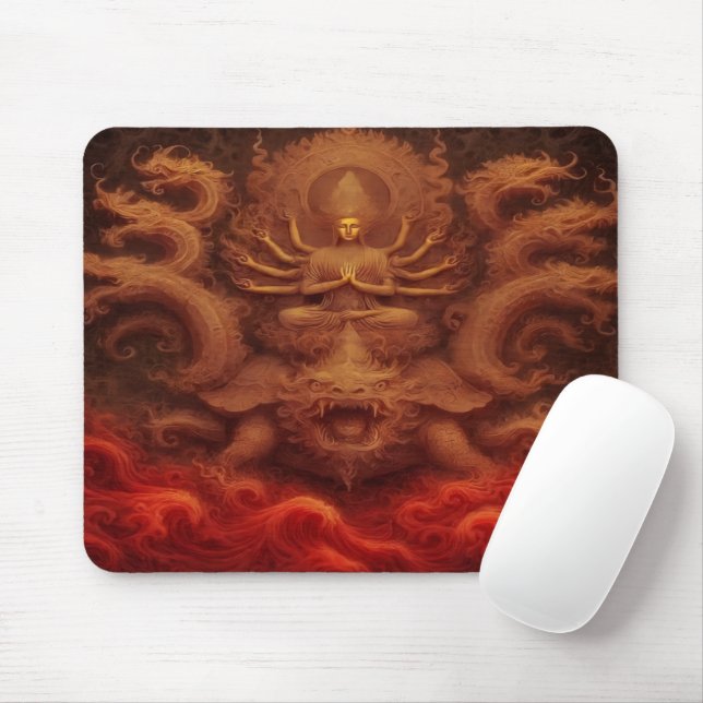 Kosmischer Drache Mousepad (Mit Mouse)