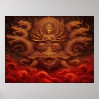 Kosmischer Drache Poster