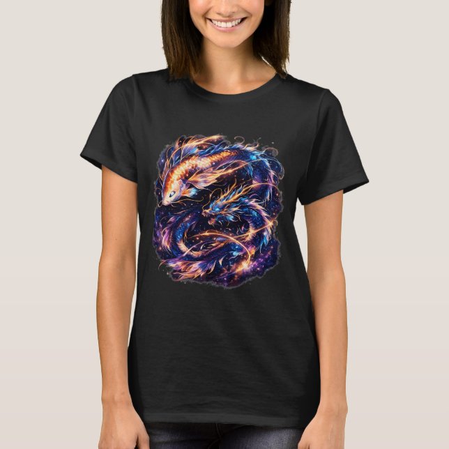 Kosmischer Drache T-Shirt (Vorderseite)