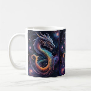 kosmischer Drachen-Kaffeebecher Kaffeetasse