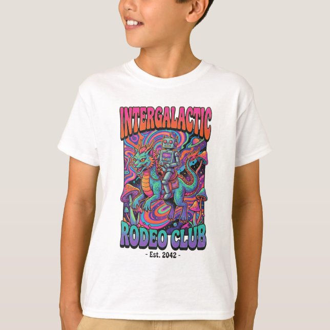 Kosmischer Drachenreiter T-Shirt (Vorderseite)