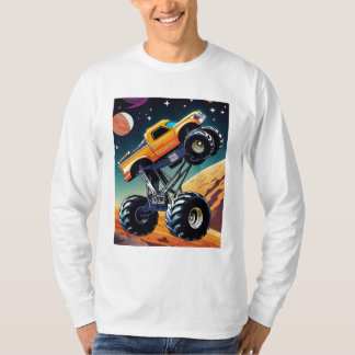 Kosmischer Erdschüttler: Monster Truck im Weltraum T-Shirt