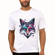 Kosmischer Fox-T - Shirt für Männer