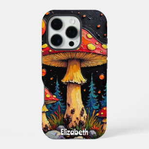 Kosmischer Fungi-Wald iPhone 16 Pro Hülle