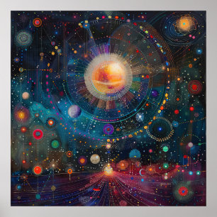 Kosmischer Galaxie Poster