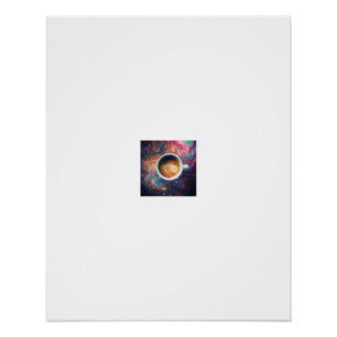 Kosmischer Galaxien-Latte-Wirbelposter Poster