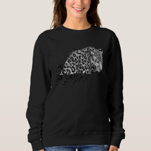 Kosmischer Gepard Leopard Tiger Süßer Leopard Gep Sweatshirt