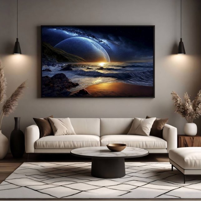 Kosmischer Goldener Fluss Poster (Von Creator hochgeladen)