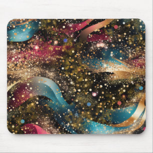 Kosmischer Goldstaub-Abstraktion Mousepad